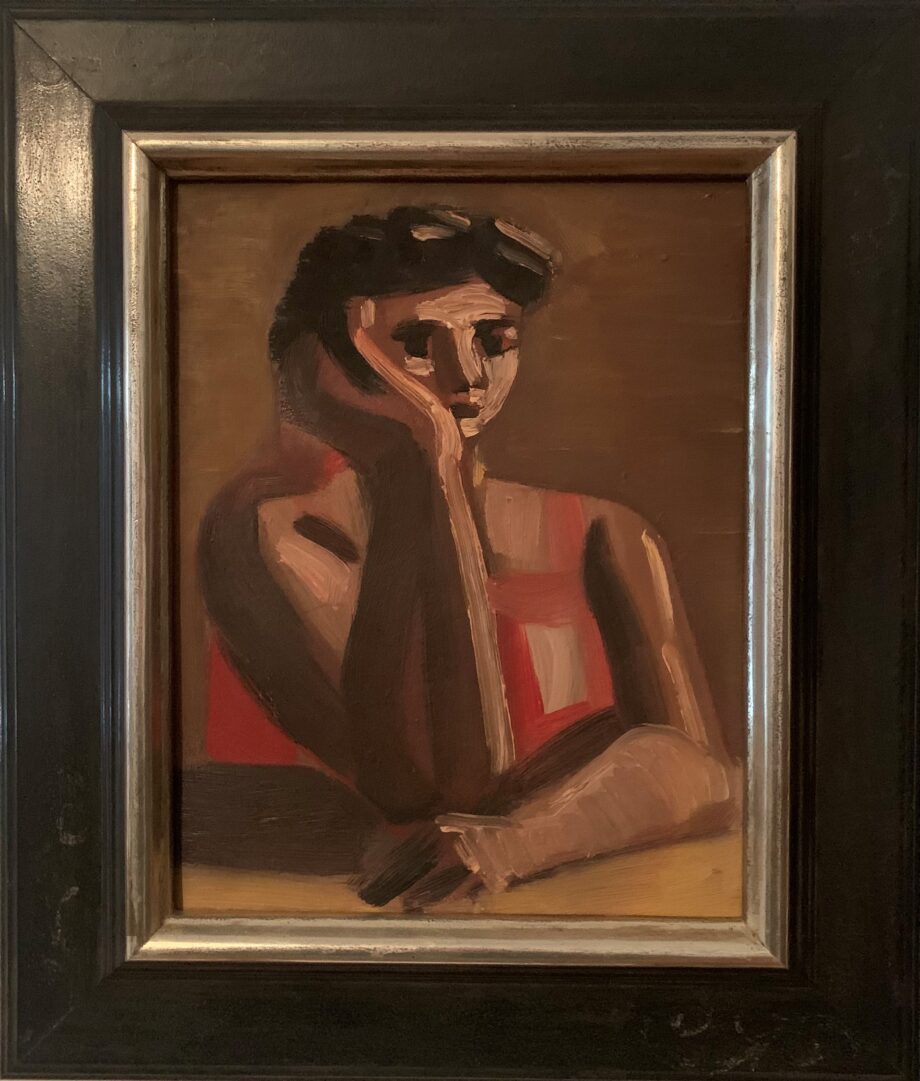 Edvard Frank - Brustbild einer Frau