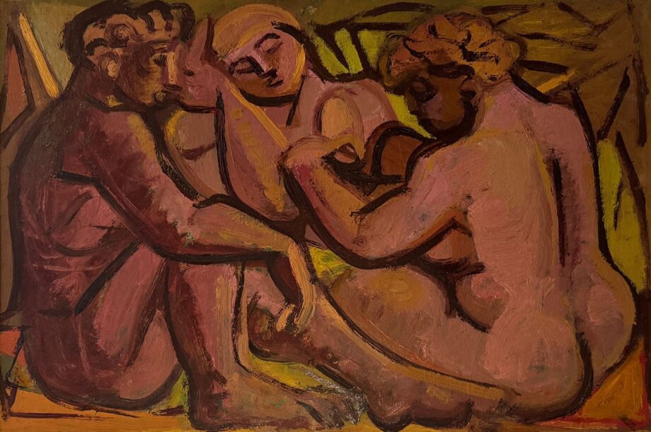 Edvard Frank - Drei sitzende Akte