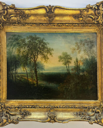 Samuel Colman – Landschaft mit Kühen am See