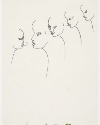 Miles Davis – Komposition mit Köpfen im Profil