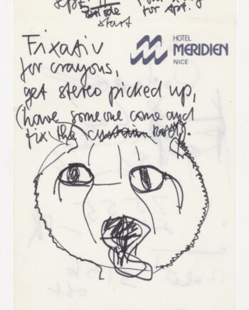 Miles Davis – Hotelskizze Meridien Nice VI