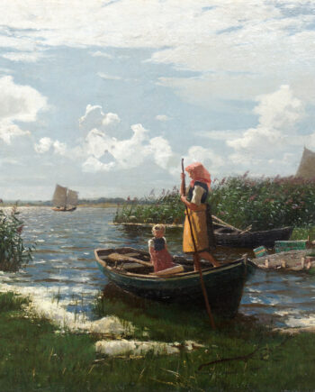 Walter Leistikow – Mädchen auf dem Kahn