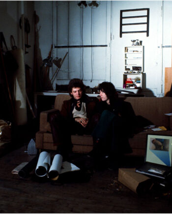 Albert "Scopin" Schöpflin – Robert Mapplethorpe and Patti Smith in Roberts Atelier
