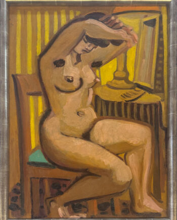 Edvard Frank – Akt auf Stuhl