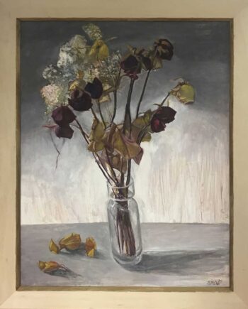 Gudrun Brüne – Stillleben, welke Blumen