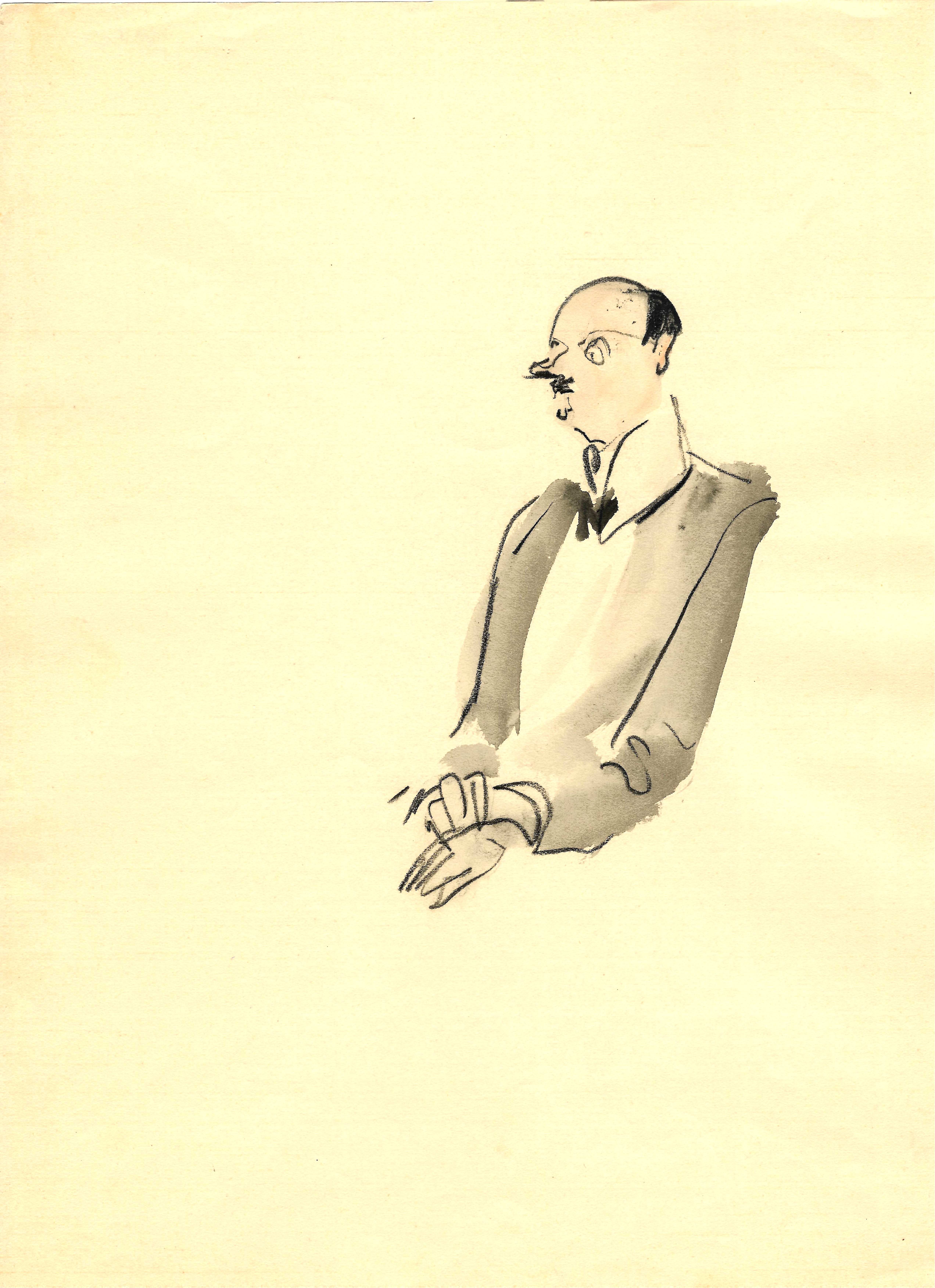 Max Schwimmer – o.T. (Skizze eines Mannes II)