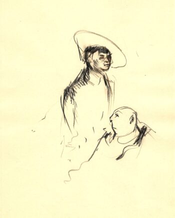 Max Schwimmer – o.T. (Figurenskizze I)