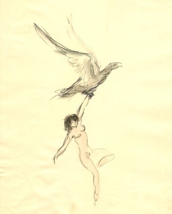 Max Schwimmer – o.T. (Frau mit Adler)