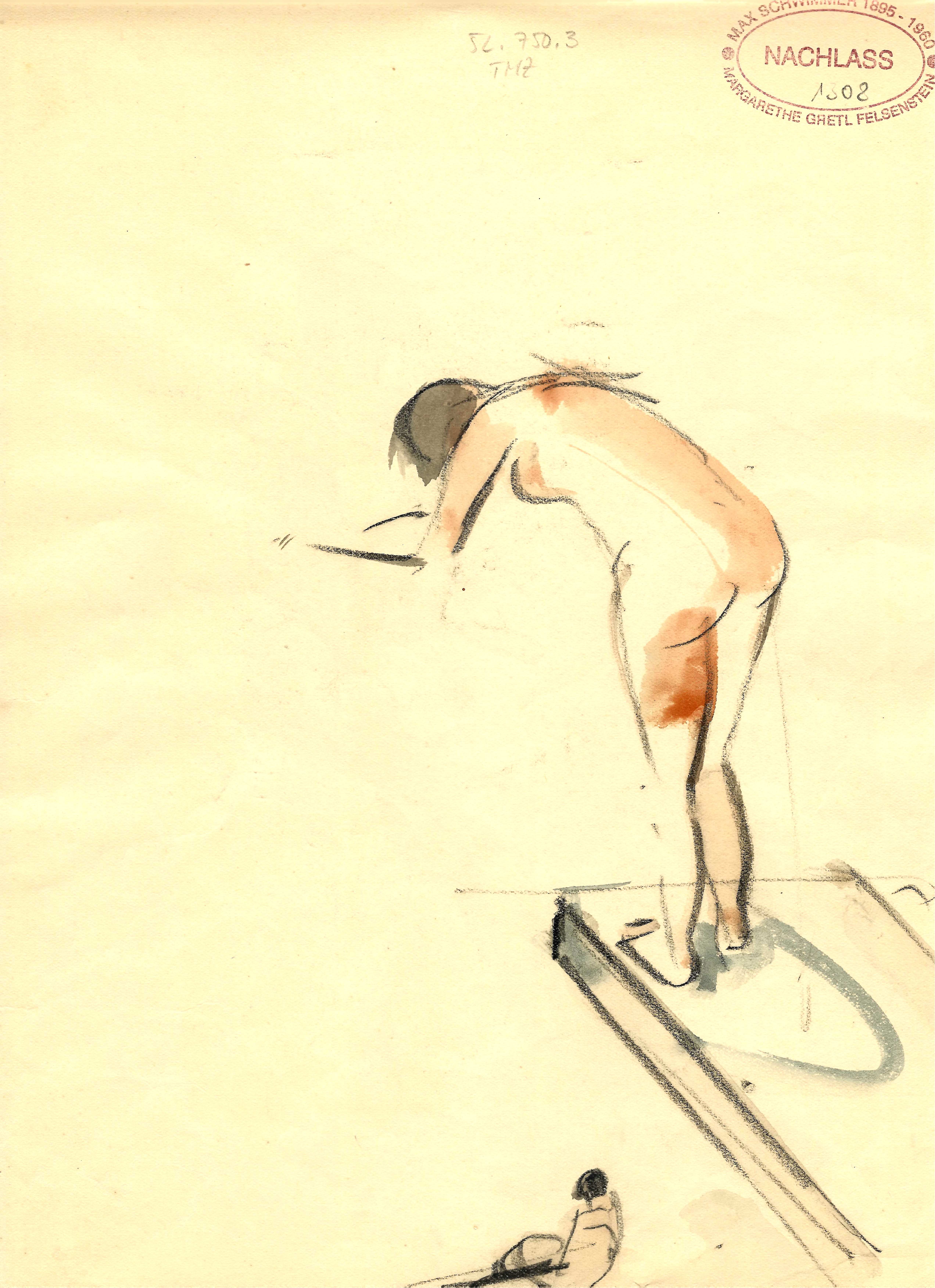 Max Schwimmer – o.T. (Frauen sich gegenüber sitzend)