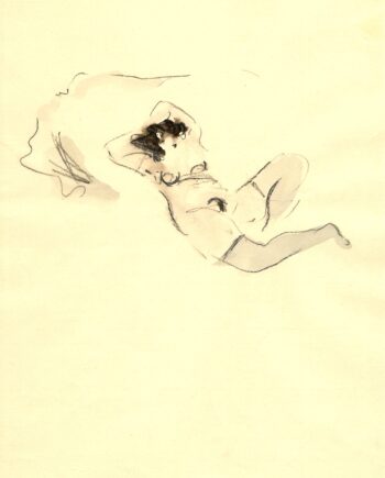 Max Schwimmer – o.T. (Figur liegend)
