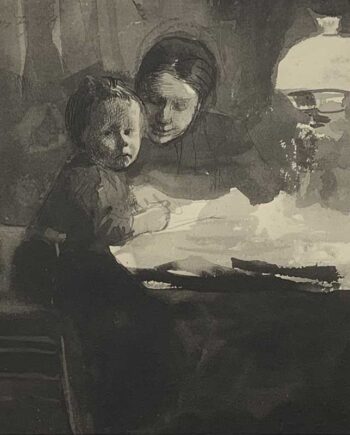 Käthe Kollwitz – Blatt Nr. 2: Zeichnung von H.K. (Hans Kollwitz)
