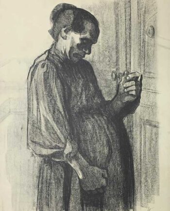 Käthe Kollwitz – Blatt Nr. 19: Zeichnung für den Simplicissimus